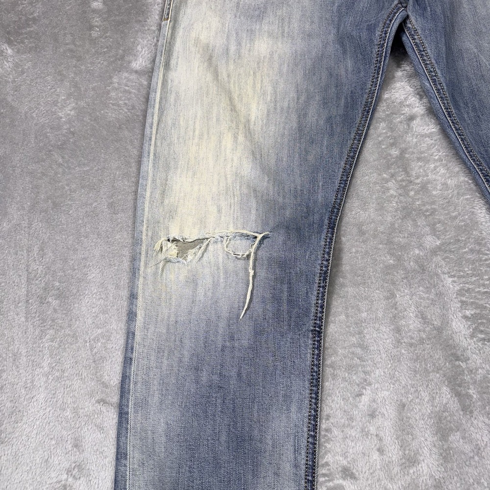 Diesel Jeans Tepphar Slim Carrot Fit Men's 31x30 Button Fly Blue Distressed - Picture 4 of 16